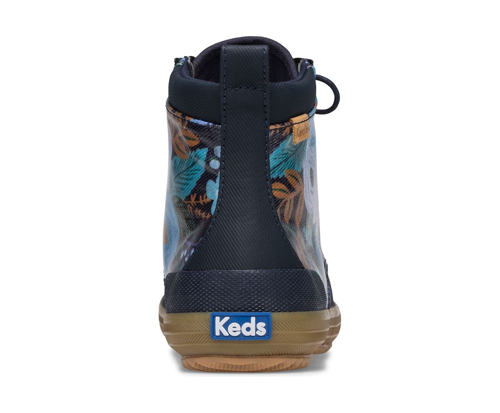 Keds Boots Navy - Rifle Paper Co. Scout Water-Resistant Garden Party - Womens LAYXOV-794